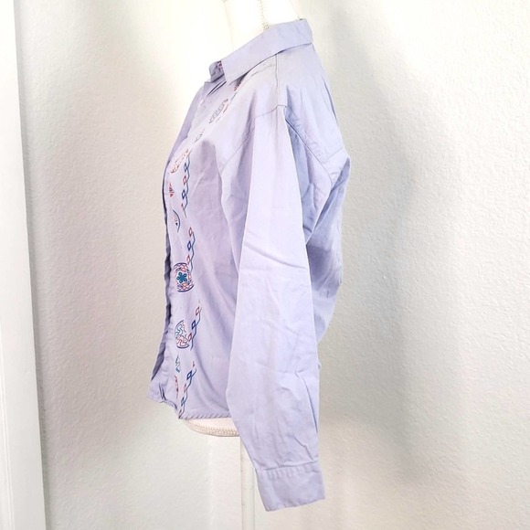 Frontier Series  Purple Vintage Shirt size MED - Picture 3 of 6